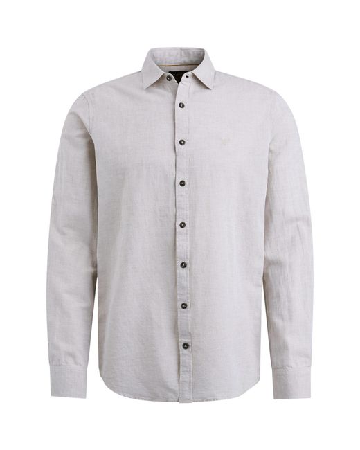PME LEGEND T- Long Sleeve Shirt Ctn Linen in Gray für Herren