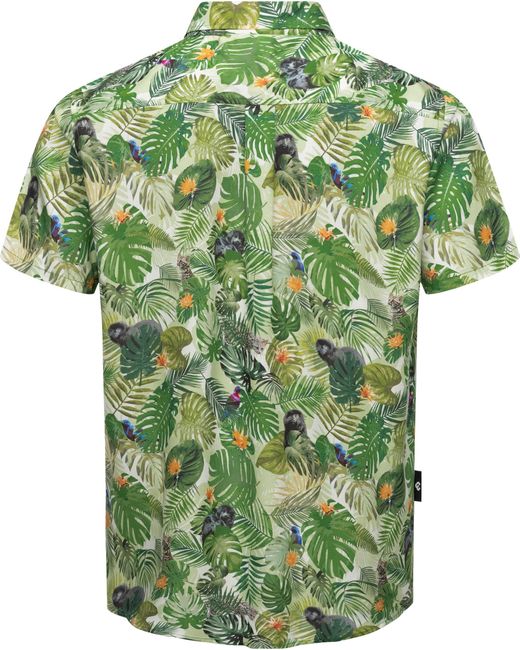 Ragwear Hawaiihemd Omerro Sommerliches Hemd mit hawaiianischem Print in Green für Herren
