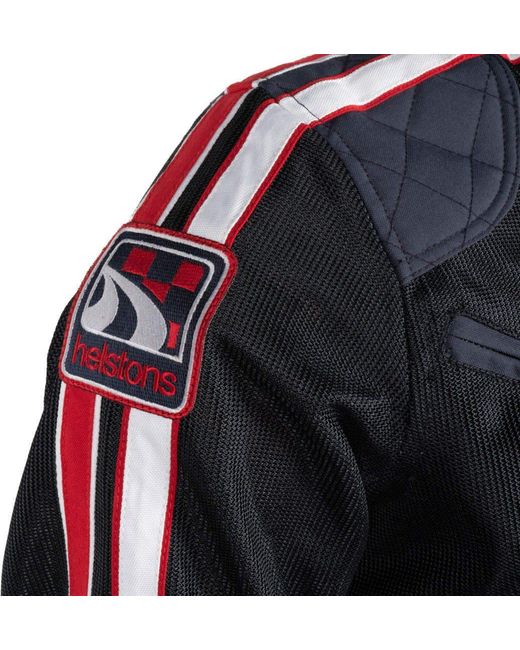 Helstons Motorradjacke Pace Air Motorrad Textiljacke in Black für Herren