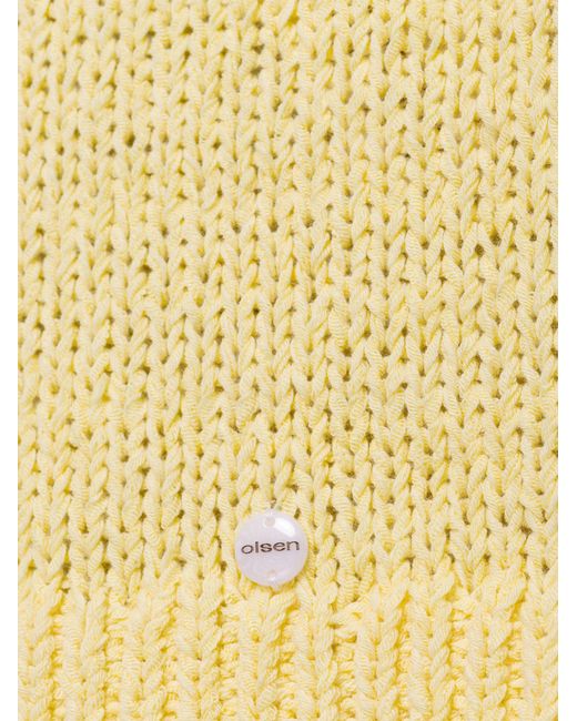 Olsen Yellow Strickpullover Henny