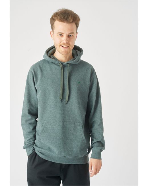 CLEPTOMANICX Kapuzensweatshirt Ligull mit lockerem Schnitt in Green für Herren