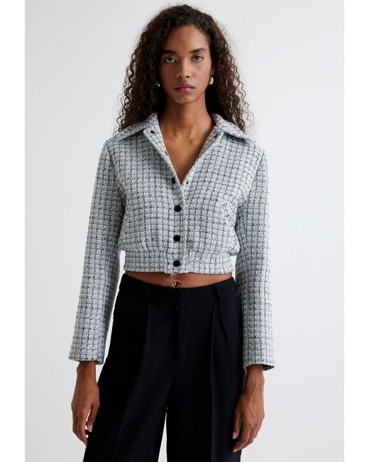 Koton Gray Jackenblazer Regular Bomber