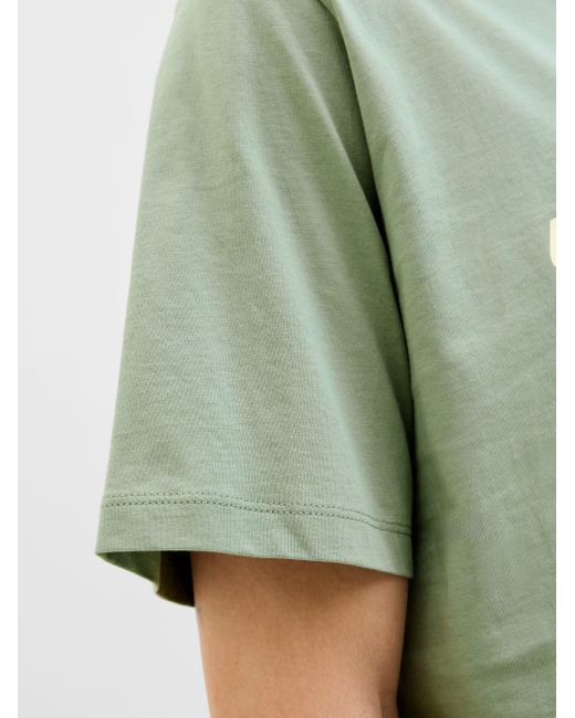 Jack & Jones Rundhalsshirt JJELOGO TEE SS O-NECK 2 COL AW25 SN in Green für Herren
