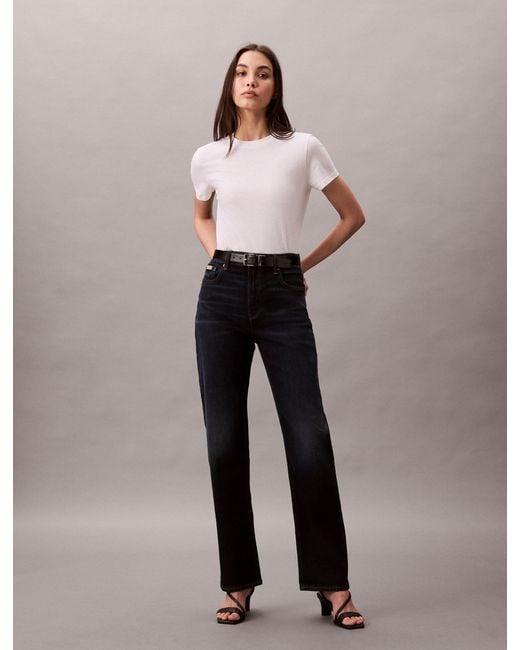 Calvin Klein Multicolor Calvin Klein Gerade Jeans HIGH RISE STRAIGHT OXBOW Regular fit
