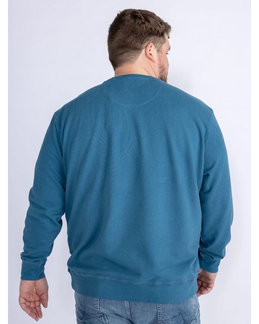 Petrol Industries Sweatshirt Men Sweater Round Neck Print in Blue für Herren
