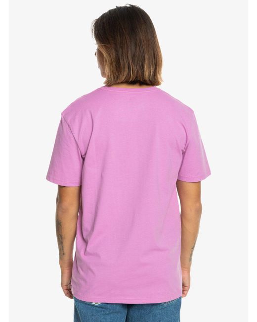 Quiksilver T-Shirt MWMINILOGO TEES in Pink für Herren