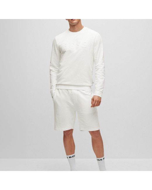 Boss Heritage Sweatshirt angenehm weich in White für Herren