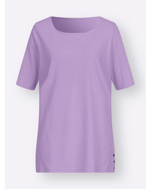 Sieh an! Purple T-Shirt Kurzarmshirt