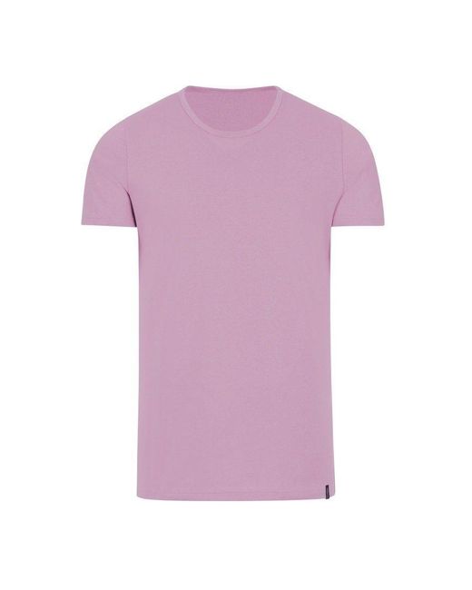 Trigema T-Shirt aus Baumwolle/Elastan (1-tlg) in Pink für Herren