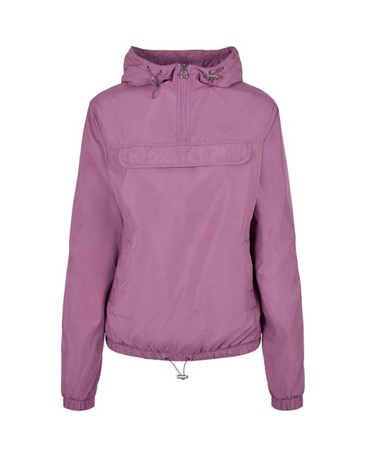 Urban Classics Purple Bomberjacke Ladies Basic Pull Over Jacket