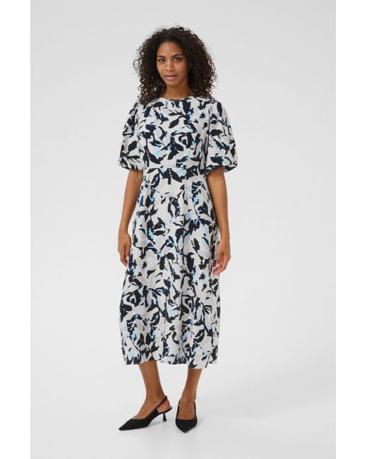 Kaffe White Blusenkleid Kleid KApaco