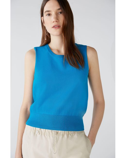 Ouí Blue Kurzarmpullover