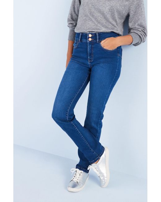 Next Slim-fit-Jeans Figurverbessernde Jeans mit schmaler Passform (1-tlg)  in Blau | Lyst DE