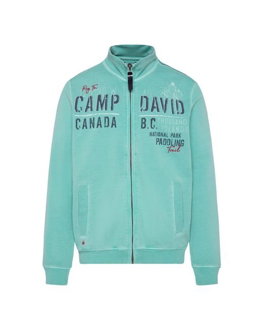 Camp David Sweatjacke mit Stehkragen in Green für Herren