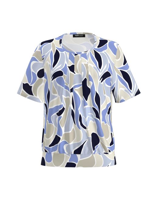 FRANK WALDER Blue Blusenshirt aus Ecovero Viskose