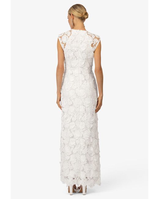 Kraimod White Abendkleid mit floraler 3D-Spitze