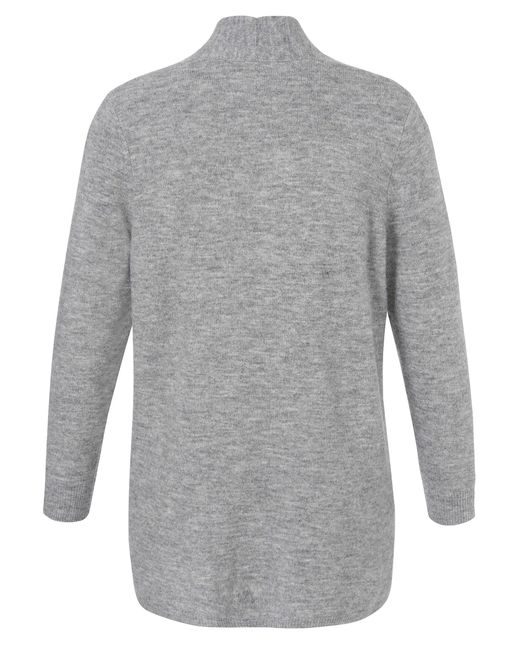 Via Appia Due Gray Strickjacke mit Schalkragen