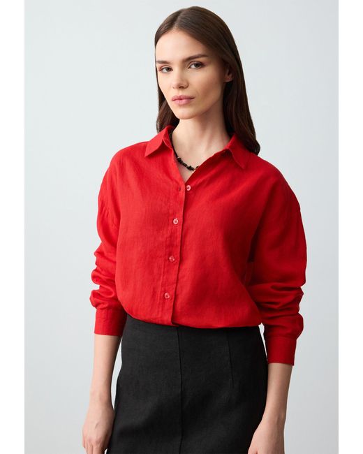 Jimmy Key Red Shirtbluse