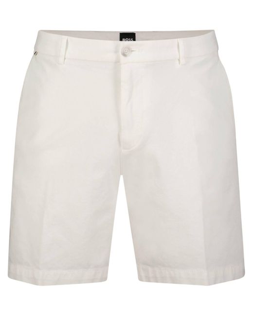 Boss Shorts KANE Regular Fit (1-tlg) in White für Herren