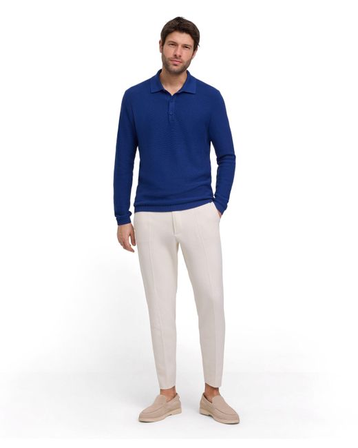 Falke Strickpullover (1-tlg) mit Bio-Baumwolle in Blue für Herren