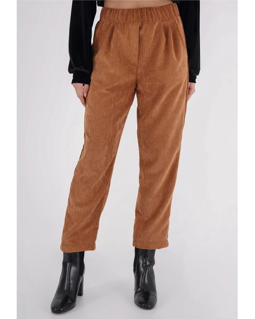 FRESHLIONS Brown Cordhose Selma in klassischem Design