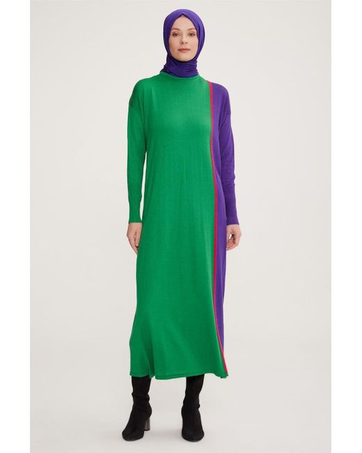 Armine Green Maxikleid Armine Unterkleid Lang, Langlebige Qualität Kleid Shapewear Dame