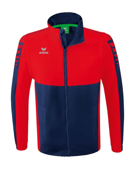 Erima Sweatjacke SIX WINGS Jacke abnehmbare Ärmel Polyester in Red für Herren
