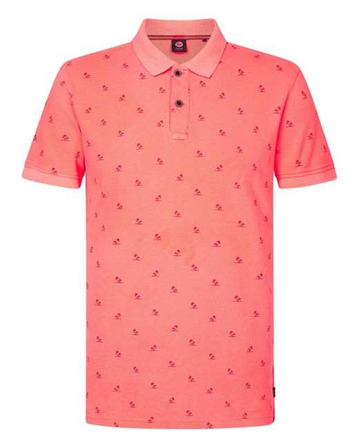 Petrol Industries Poloshirt Breeze in Red für Herren