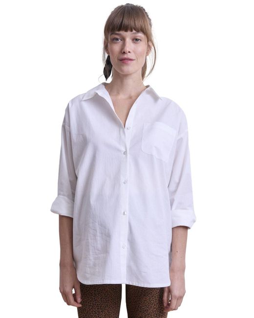 VERTBAUDET White Kurzarmbluse Bluse für Schwangerschaft & Stillzeit