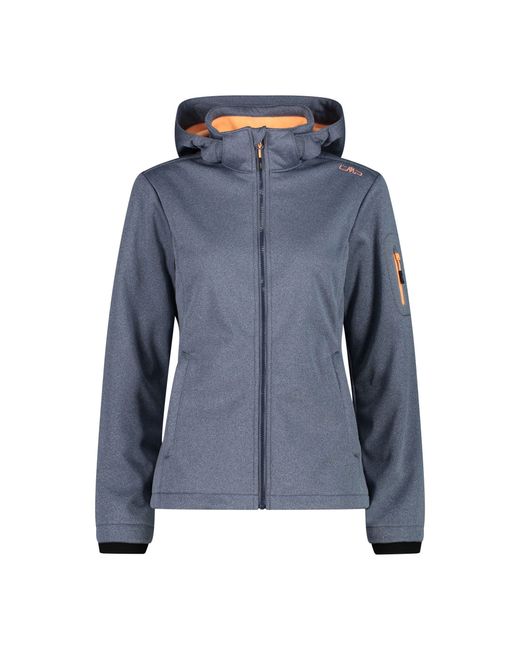 CMP Blue Softshelljacke Woman Jacket Zip Hood 39A5006M