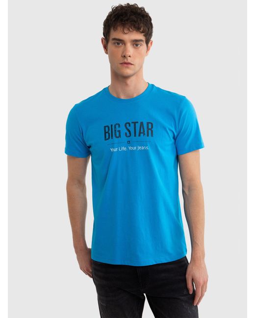 Big Star T-Shirt BRUNO in Blue für Herren