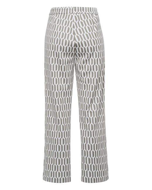 FRANK WALDER Gray Stoffhose