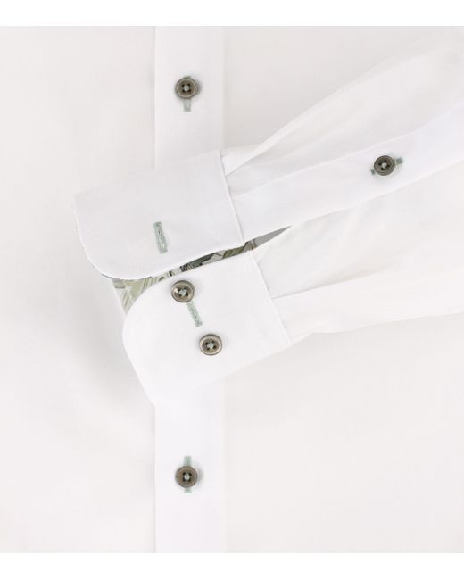 CASA MODA Businesshemd uni Comfort Fit in White für Herren