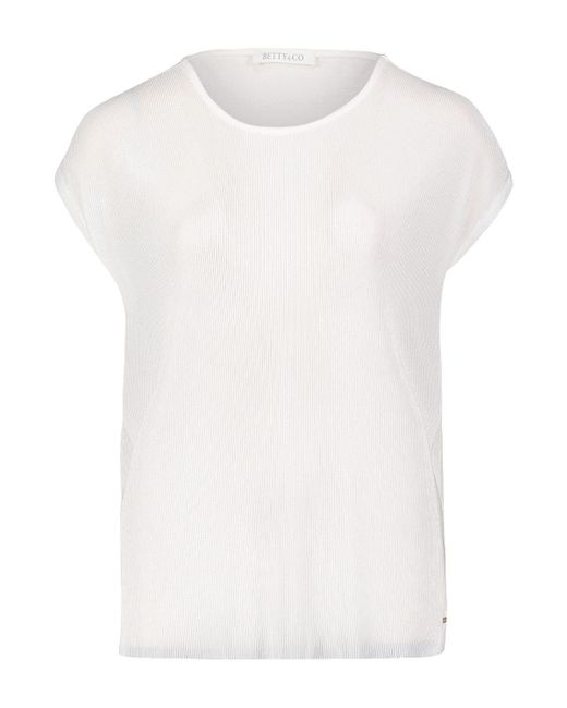BETTY&CO White T- Shirt Kurz 1/2 Arm
