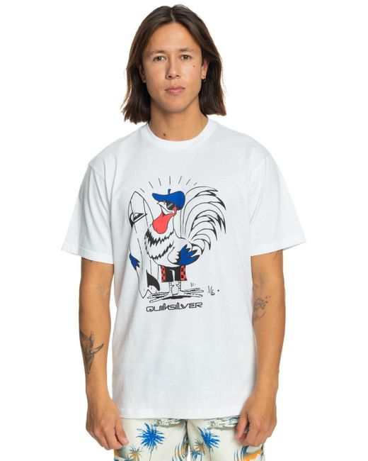 Quiksilver T-Shirt France Surf in White für Herren