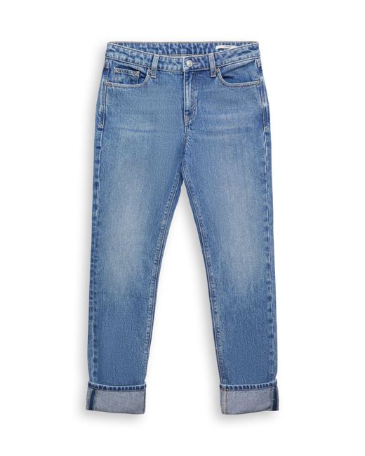 Esprit Straight-Jeans Jeans mit geradem Bein und mittlerer Bundhöhe in Blau  | Lyst DE