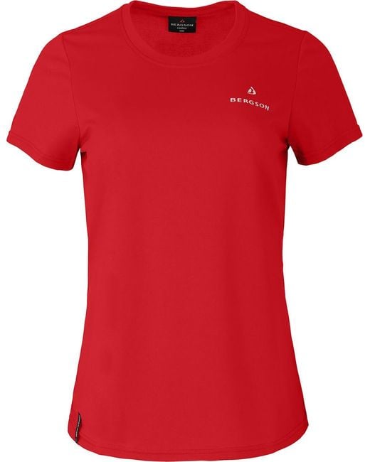 Bergson Red HALSAY Funktions T-Shirt, Pique, pflegeleicht, schnelltrocknend, Norma
