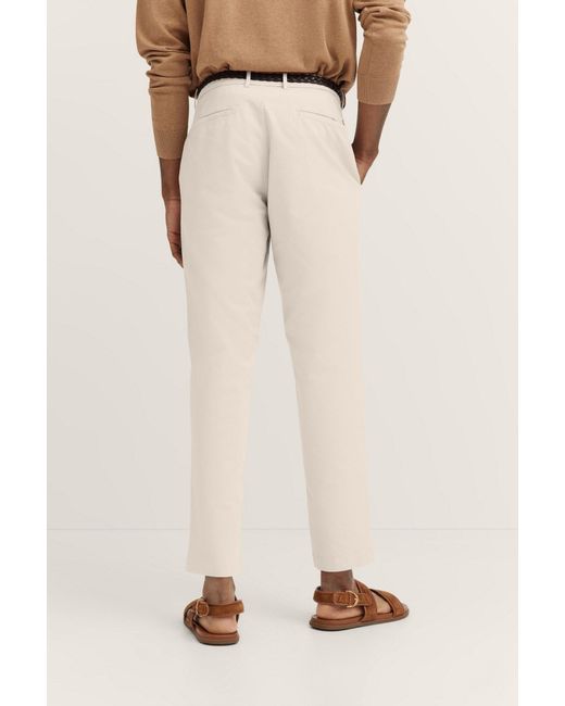 Bugatti Chinohose mit praktischen Gürtelschlaufen in Natural für Herren