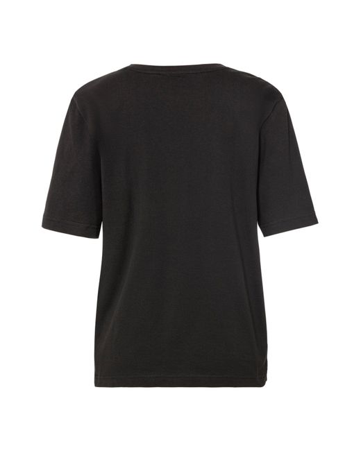 Lacoste Black T-Shirt mit Logo auf der Brust