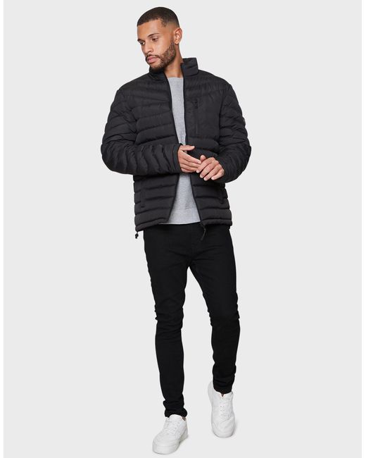 Threadbare Steppjacke THB Jacket Craven (1-St) mit hohem Kragen in Black für Herren