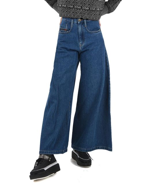 DIESEL Blue Relax-- Palazzo 0667Q Jeans Relaxed Fit