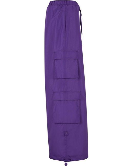 Urban Classics Purple Cargohose Ladies Ripstop Double Cargo Pants