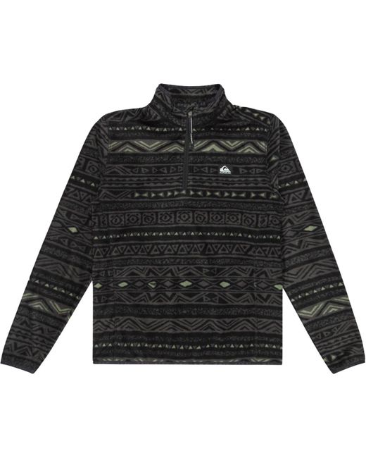 Quiksilver Fleecejacke / AKER 1/2 ZIP FLEECE in Black für Herren