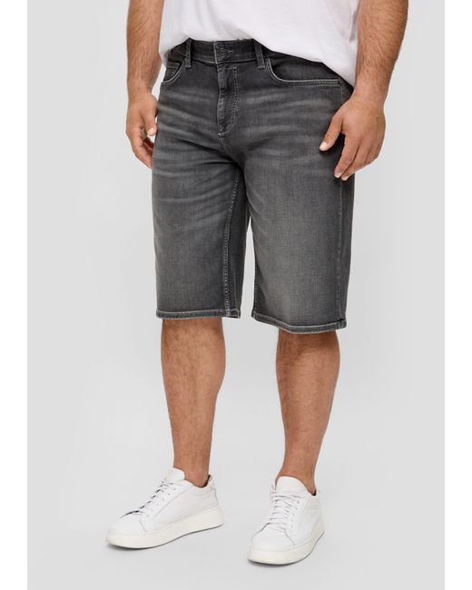 S.oliver Stoffhose Jeans-Shorts Casby / High Rise / Straight Leg in Gray für Herren