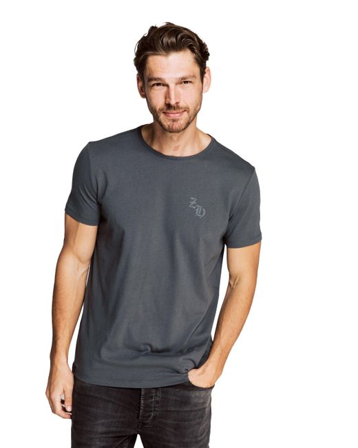 Zhrill T-Shirt REHO Black (0-tlg) in Gray für Herren