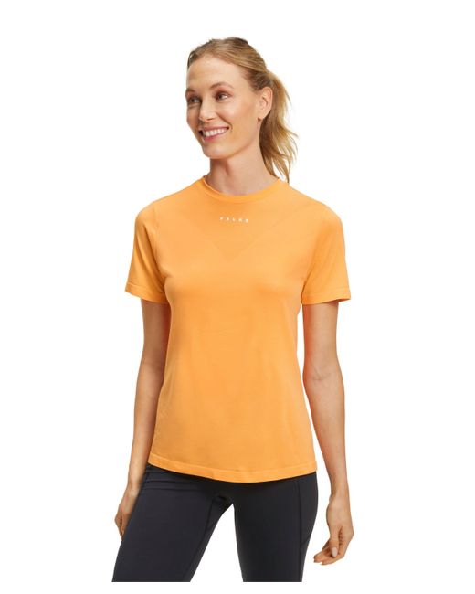 Falke Orange Laufshirt (1-tlg) mit schneller Rücktrocknung