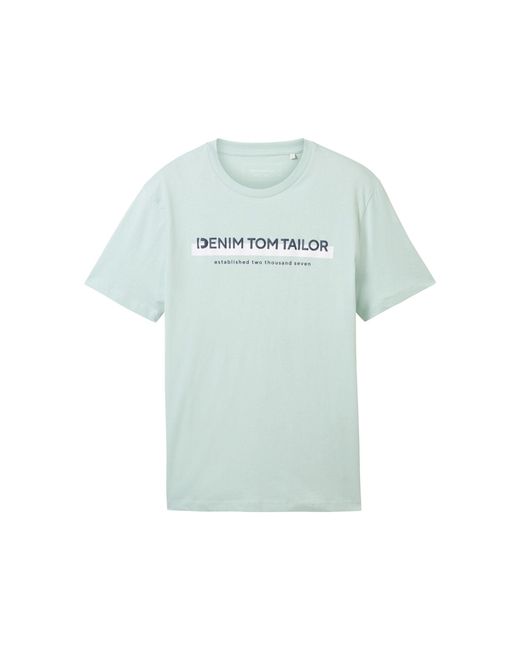Tom Tailor T-Shirt Kurzarmshirt (1-tlg) in Green für Herren