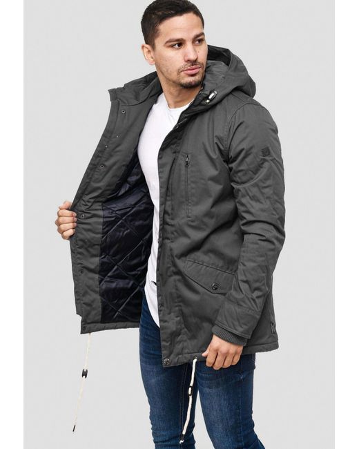 INDICODE Winterjacke Chance in Gray für Herren