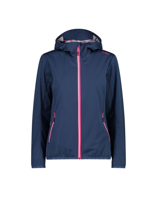 CMP Blue Softshelljacke Woman Jacket Fix Hood 32A6066