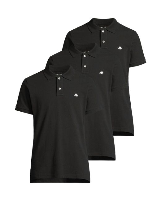 Aéropostale T-Shirt (3-tlg) in Black für Herren
